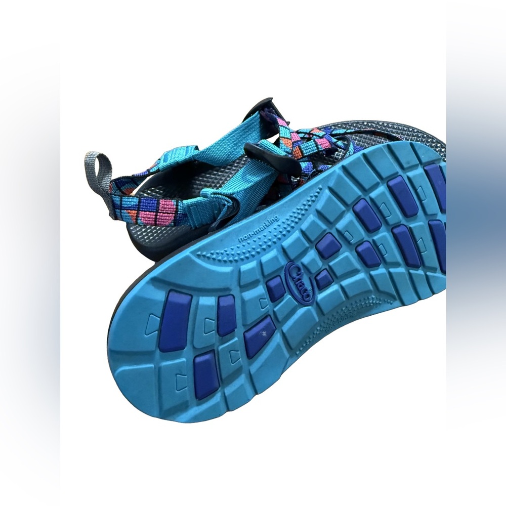 Chaco ZX/1 Eco Tread Break Teal Sandals - Picture 4 of 6